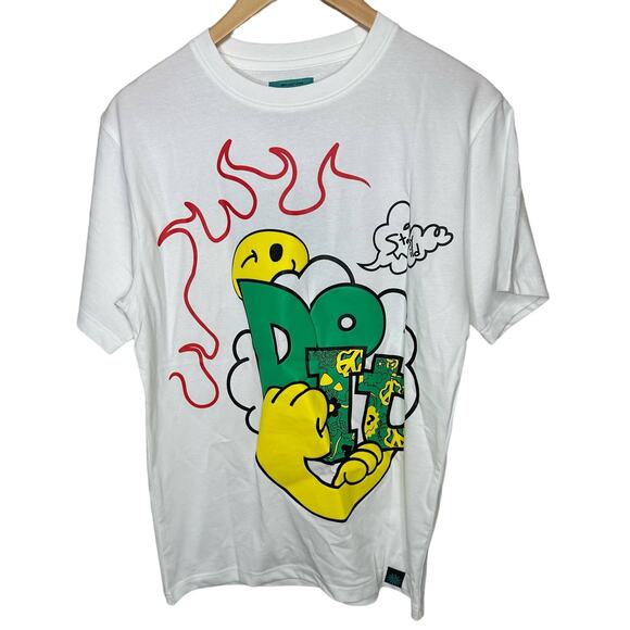 Majestik Sublimez "Do It" Stay Wild Graffiti Streetwear Tee Shirt sz Large New - Picture 1 of 3